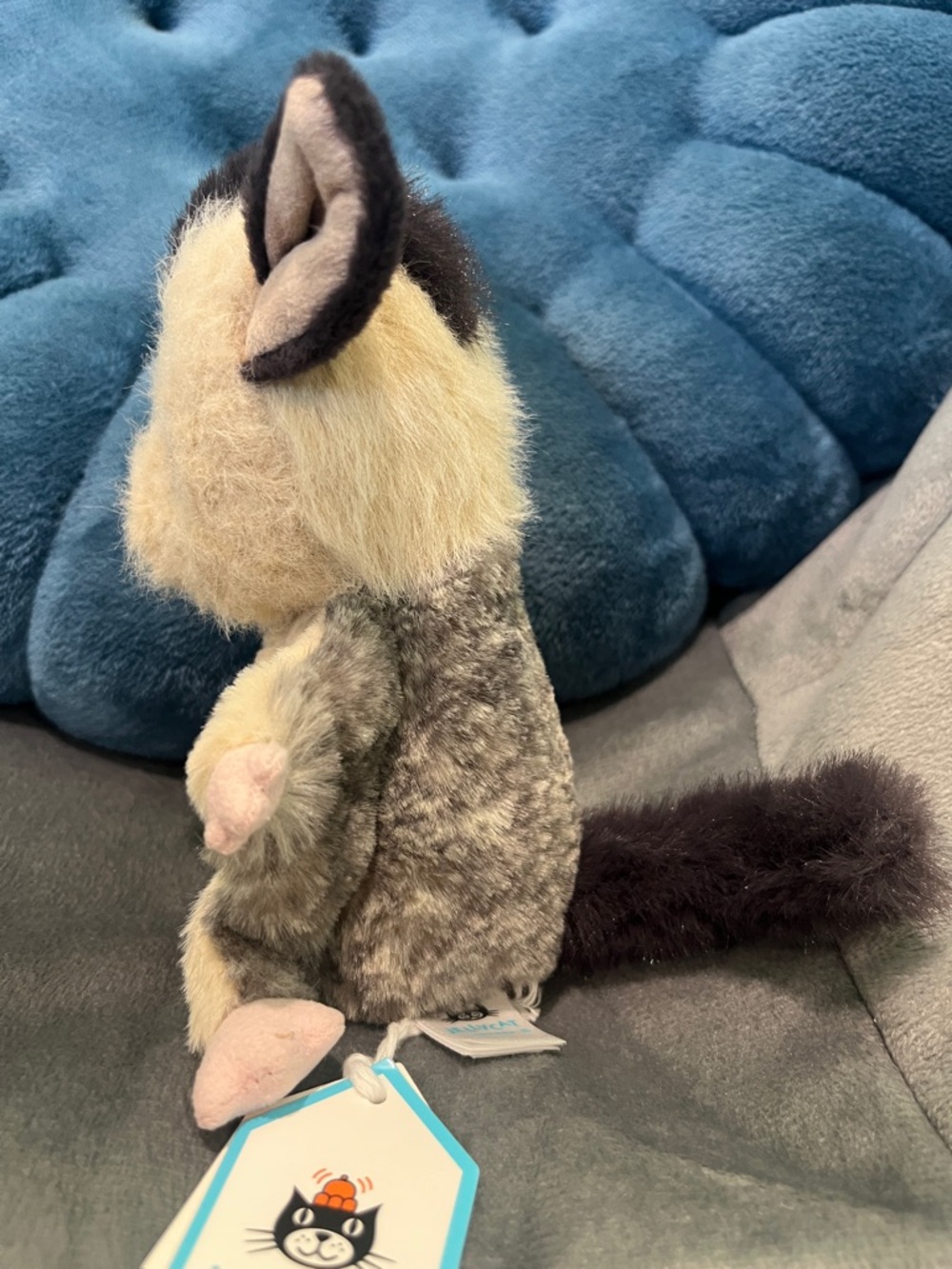 Jellycat Lolly Sugar Glider Beige, Gray Cream Plush, Approx. 5.5”, New with Tags - Picture 3 of 16